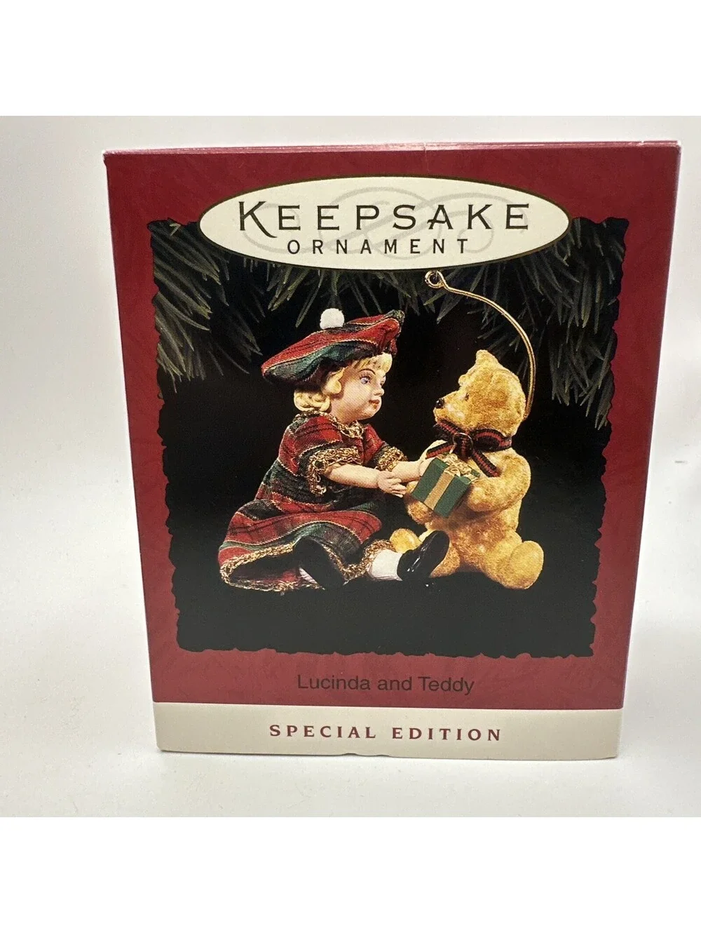 Hallmark Keepsake Ornament Lucinda and Teddy 1994 Ornament Special Edition w Box